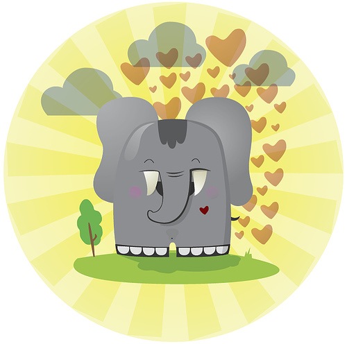влюбленный слон
