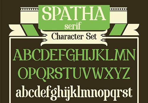 Красивый шрифт Spatha serif