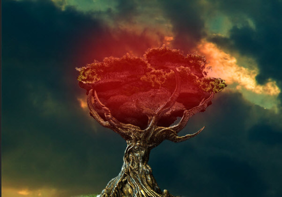 5 mask 550x384 Create Surreal Floating Tree Above Ocean in Photoshop